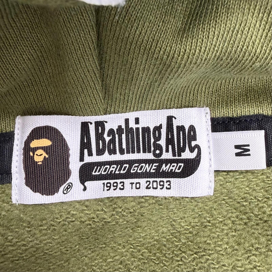 Discounted Great A BATHING APE hoodie SHARK HOODIE Camouflage Double Shark khaki