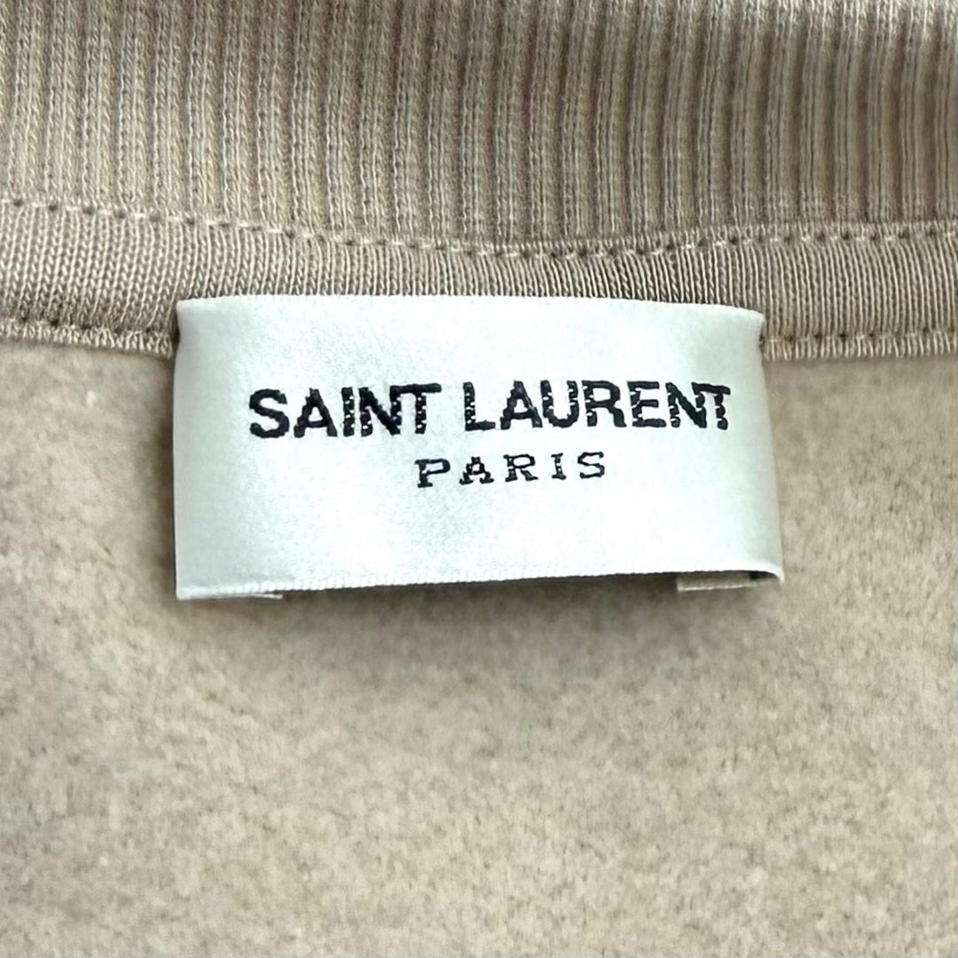 Excellent SAINT LAURENT PARIS sweat beige cotton Women M 770879