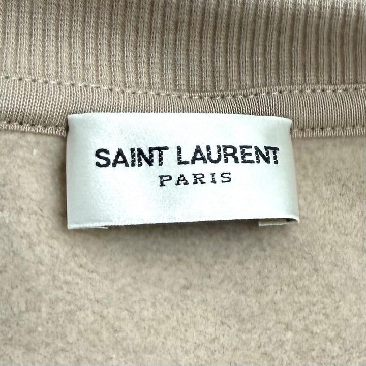 Excellent SAINT LAURENT PARIS sweat beige cotton Women M 770879