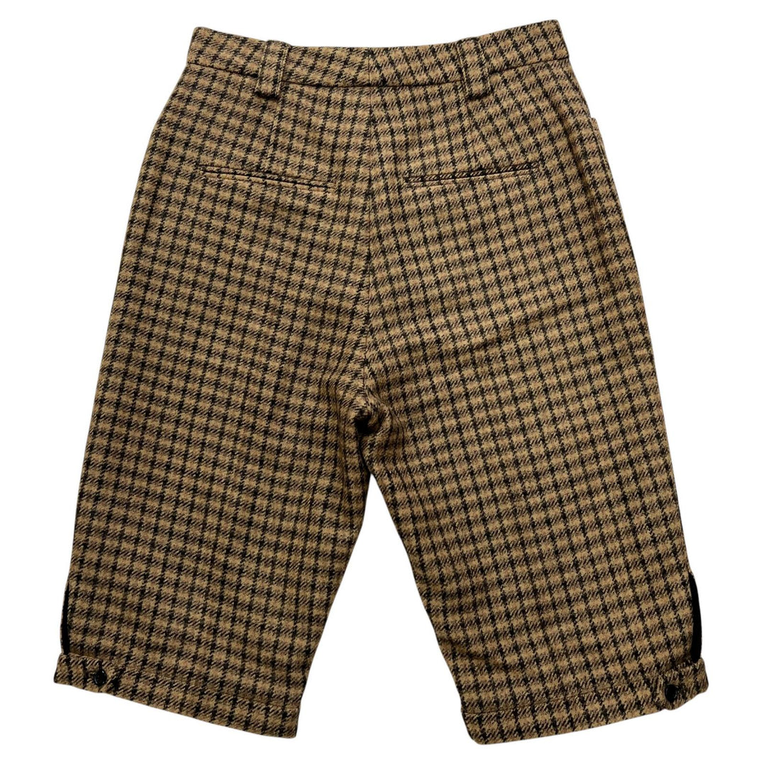 Excellent SAINT LAURENT PARIS Pants check half Brown wool Women IT 36 661318