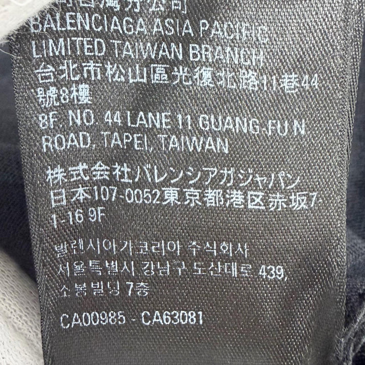 Pristine BALENCIAGA Long-sleeved T-shirt Back Label Oversized Long 3 693949