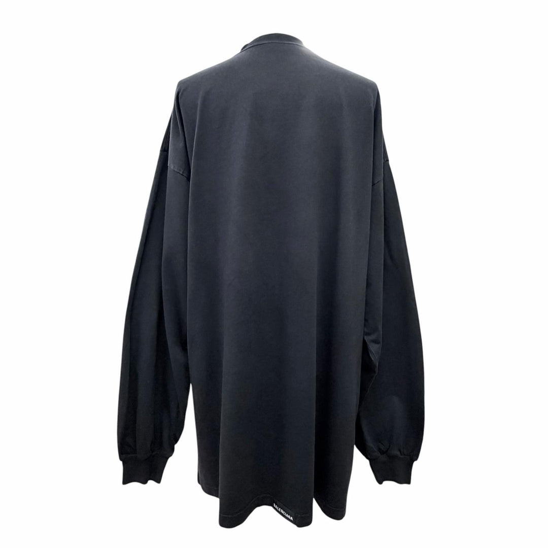Pristine BALENCIAGA Long-sleeved T-shirt Back Label Oversized Long 3 693949