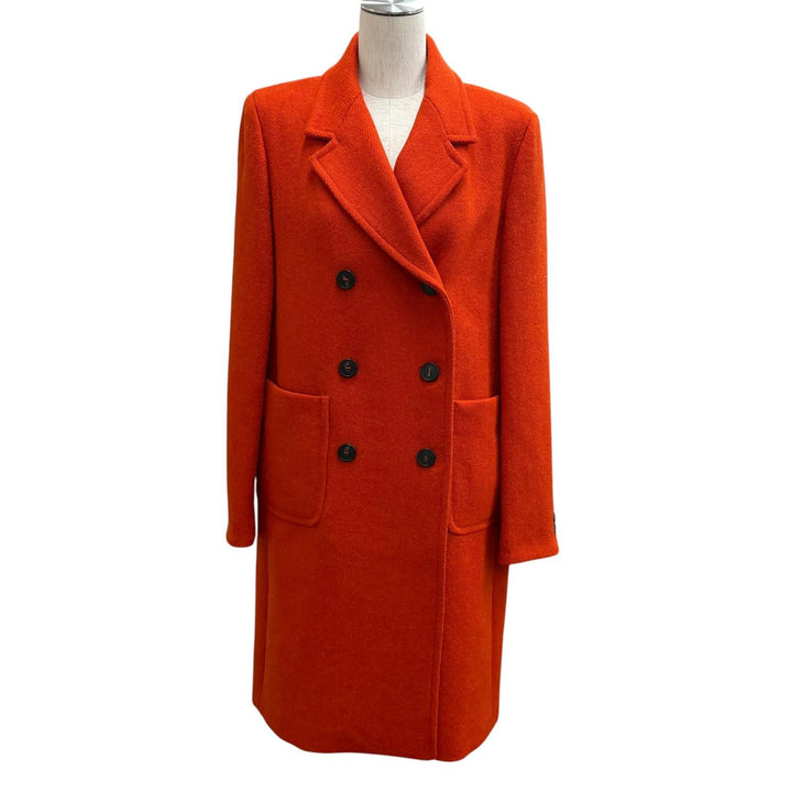 Excellent WEEKEND MaxMara coat Harris Tweed Double-Breasted wool 40 501616136