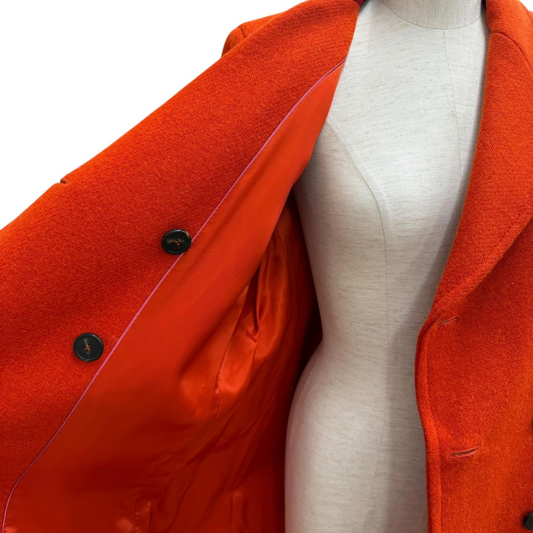 Excellent WEEKEND MaxMara coat Harris Tweed Double-Breasted wool 40 501616136
