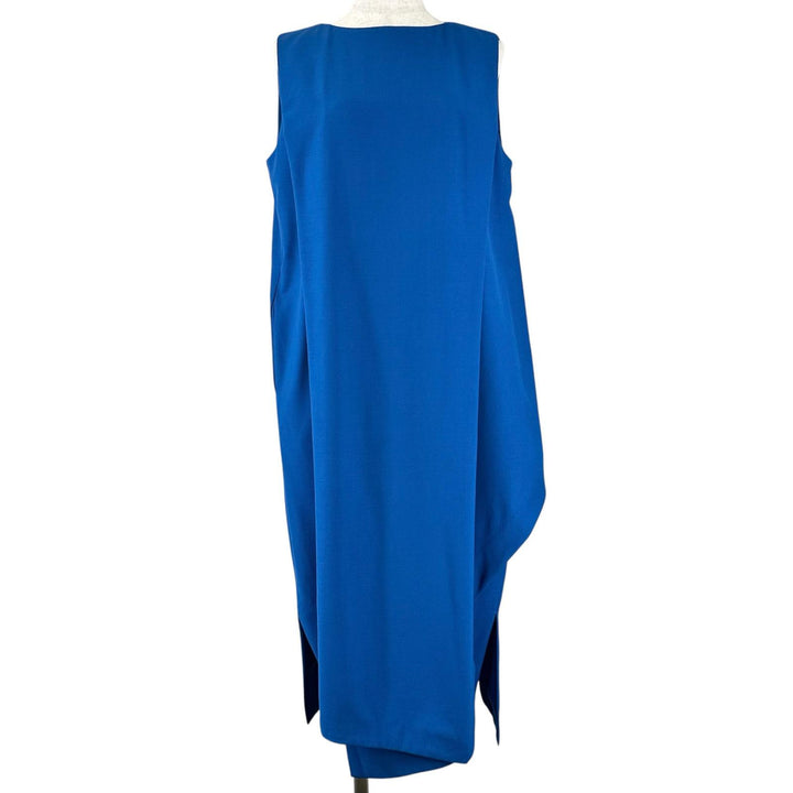 Excellent ENFOLD one piece Sleeveless long blue wool Women 38 300BS333-0410