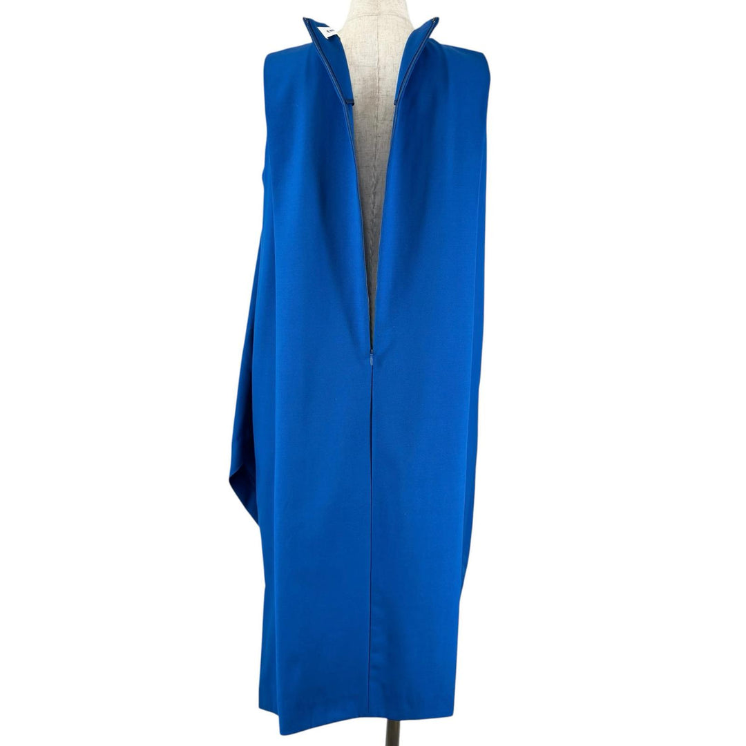 Excellent ENFOLD one piece Sleeveless long blue wool Women 38 300BS333-0410
