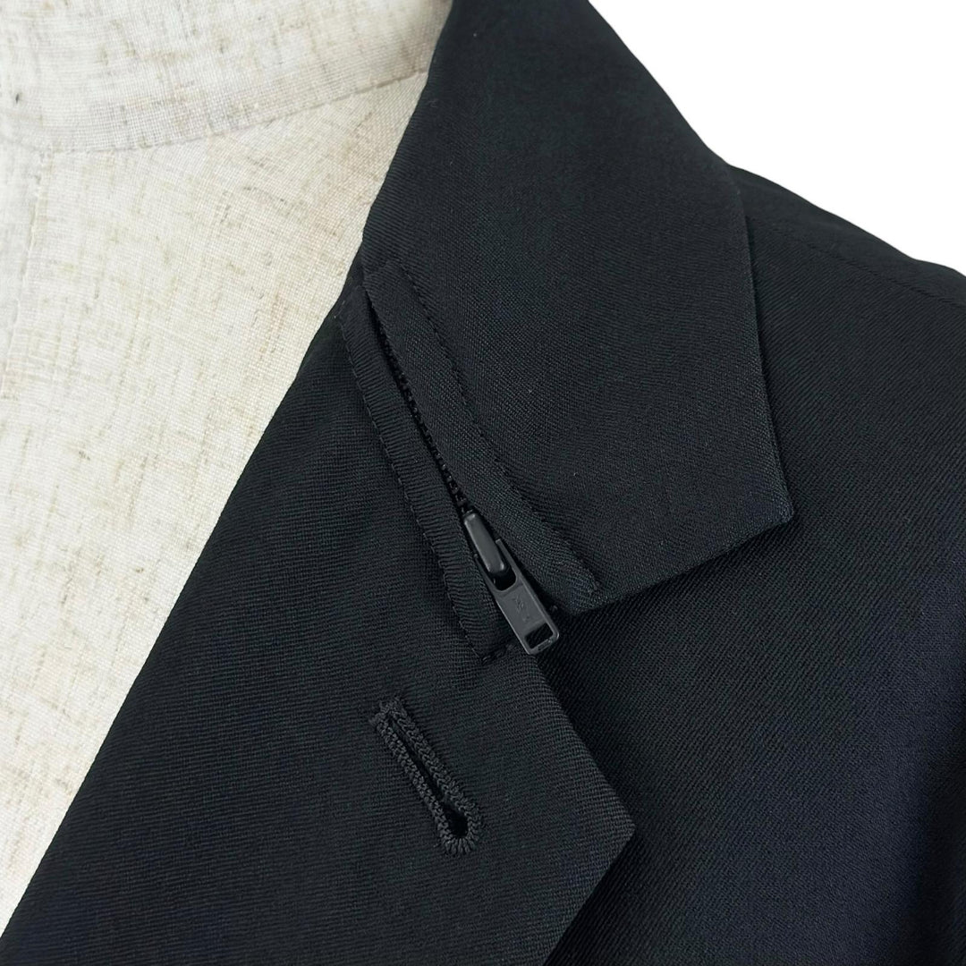 Excellent Y's Jacket Notched lapel single-breasted wool gabardine jacket wool
