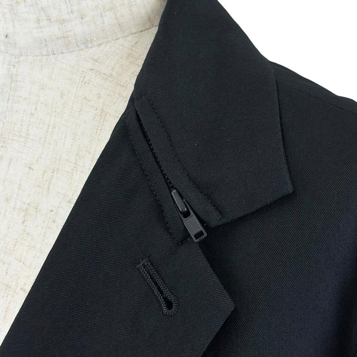 Excellent Y's Jacket Notched lapel single-breasted wool gabardine jacket wool