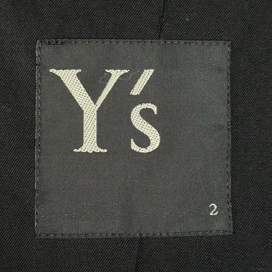 Excellent Y's Jacket Notched lapel single-breasted wool gabardine jacket wool