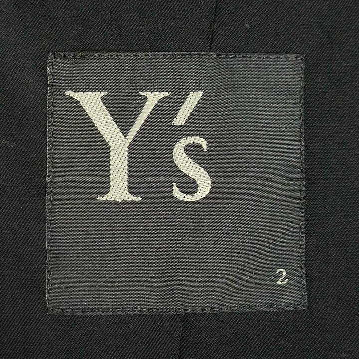 Excellent Y's Jacket Notched lapel single-breasted wool gabardine jacket wool
