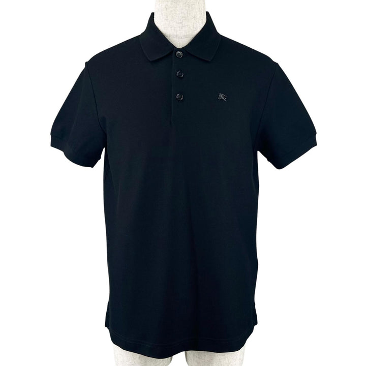 Great BURBERRY Short sleeve polo shirt Knight on horseback logo