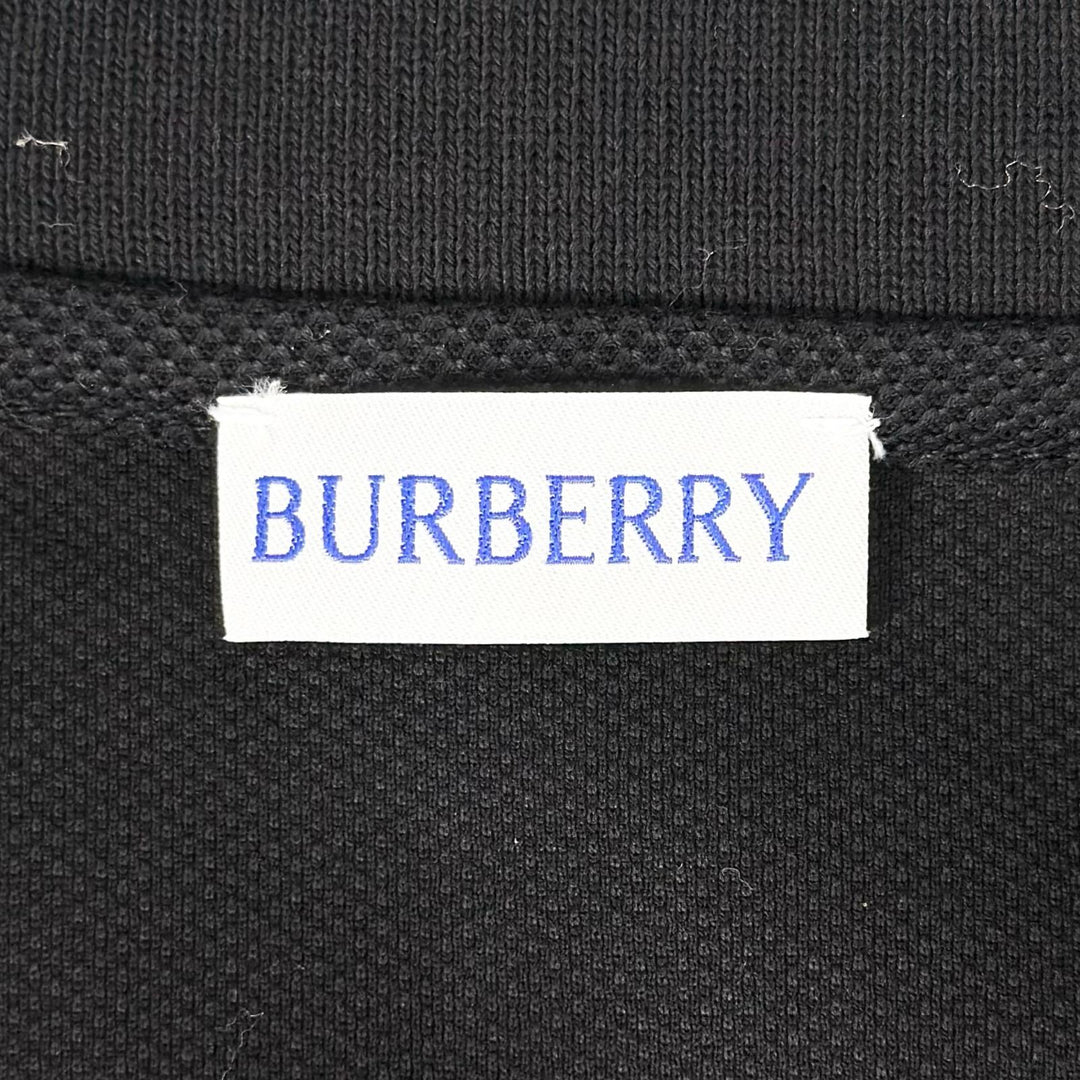 Great BURBERRY Short sleeve polo shirt Knight on horseback logo