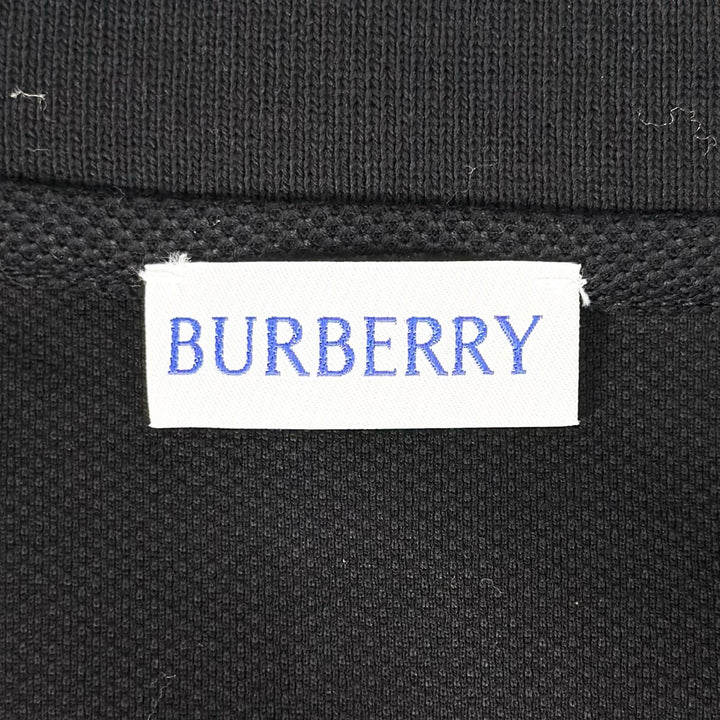 Great BURBERRY Short sleeve polo shirt Knight on horseback logo
