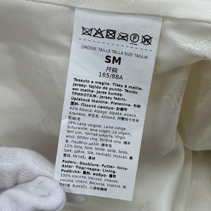 Excellent Max Mara poncho Teddy bear Cape white alpaca Women 24147311416