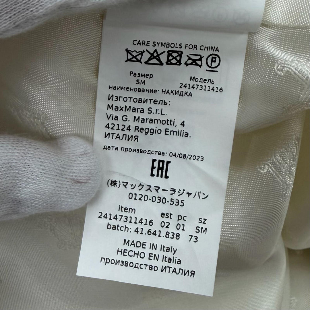 Excellent Max Mara poncho Teddy bear Cape white alpaca Women 24147311416