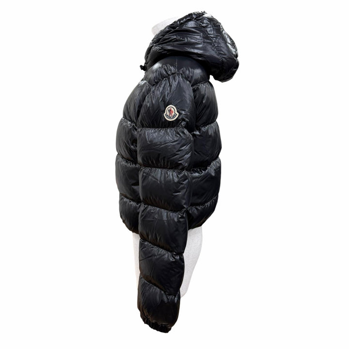 Great MONCLER Down jacket BAYARD Logo patch and hood ZIP UP black Women 0