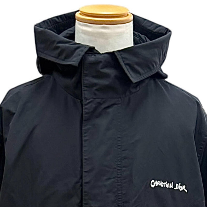 Great DIOR coat Back logo embroidery, hooded, padded, jacket IT 50 413C303B6281