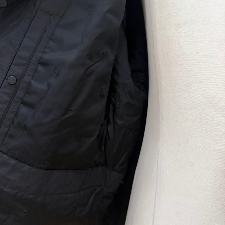 Great DIOR coat Back logo embroidery, hooded, padded, jacket IT 50 413C303B6281