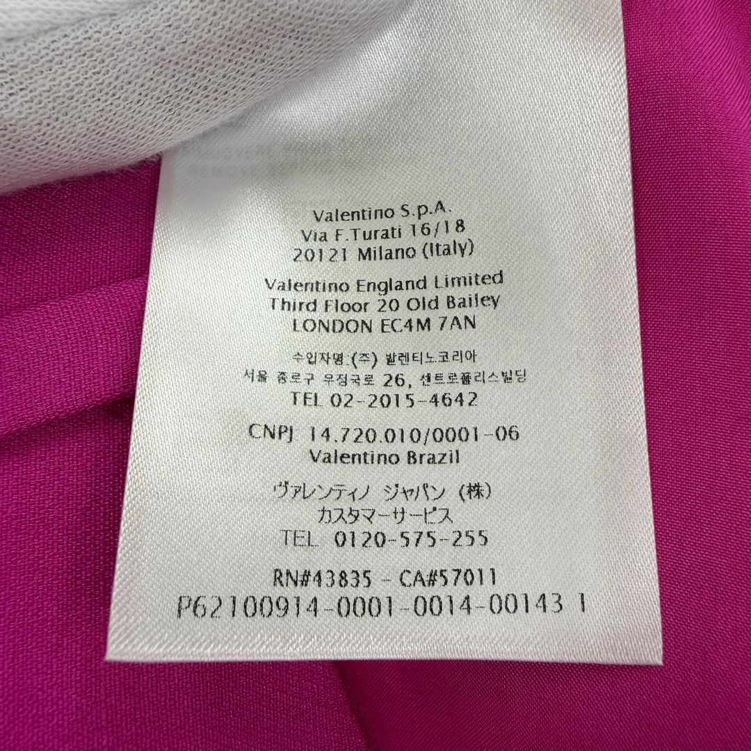 Excellent VALENTINO Rockstud Center-Pressed Flare Pants pink wool 36 2B3RB5601CF