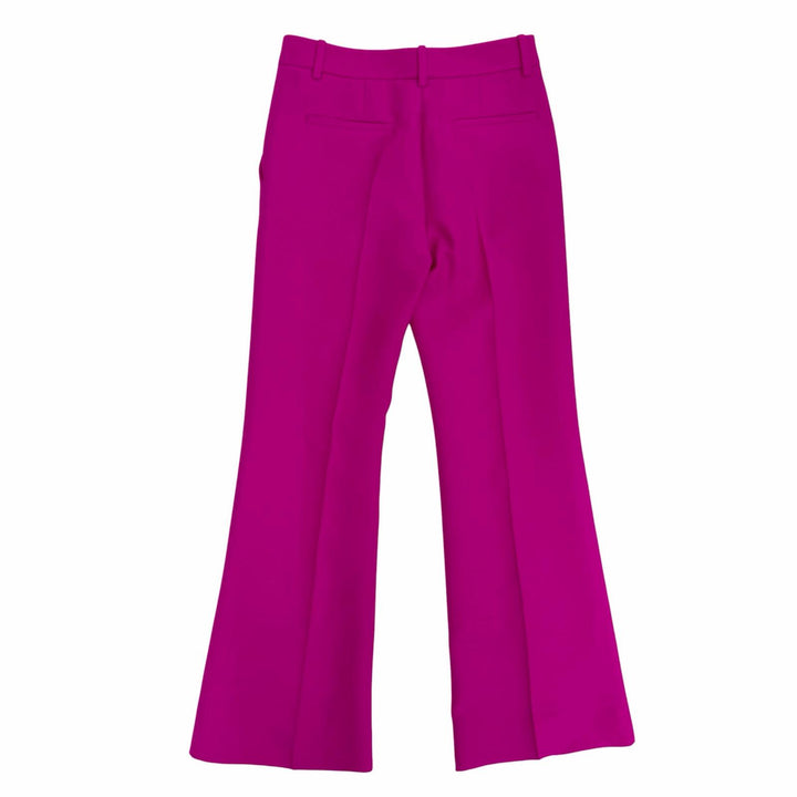 Excellent VALENTINO Rockstud Center-Pressed Flare Pants pink wool 36 2B3RB5601CF