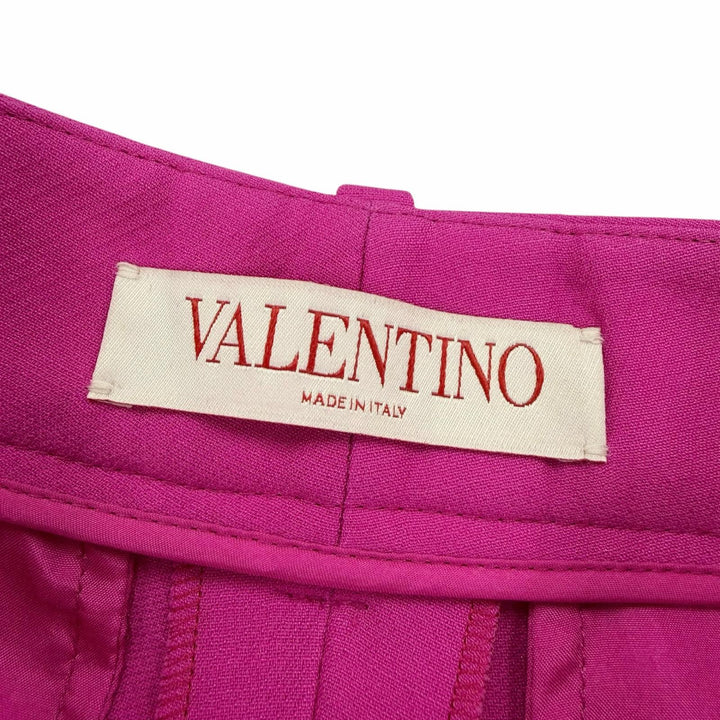 Excellent VALENTINO Rockstud Center-Pressed Flare Pants pink wool 36 2B3RB5601CF