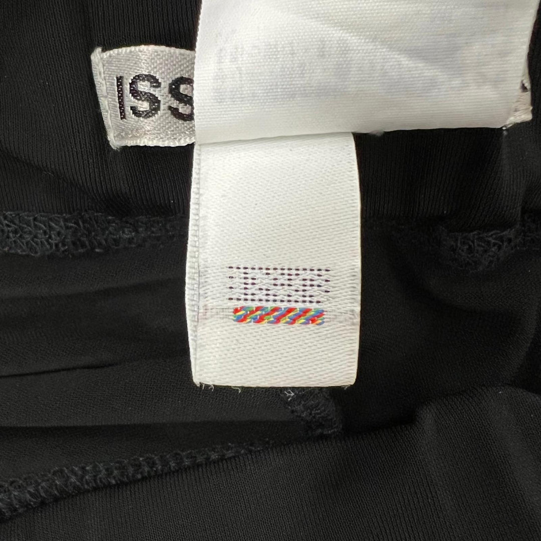 Excellent ISSEY MIYAKE Pants Tuck Wide black Triacetate Women 2 IM51JF725