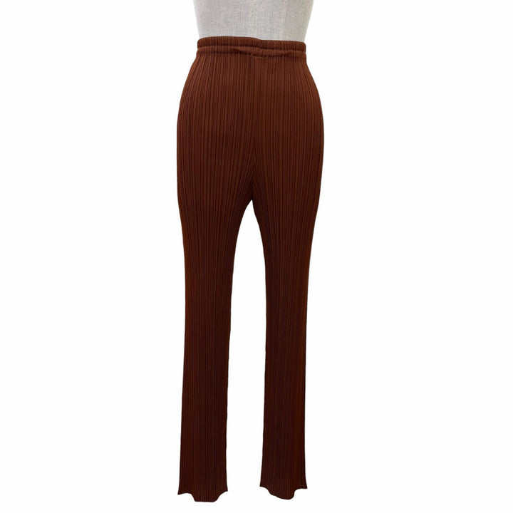 Excellent PLEATS PLEASE two-piece set Brown PP93-JK030/PP93-JK034/PP93-JF036