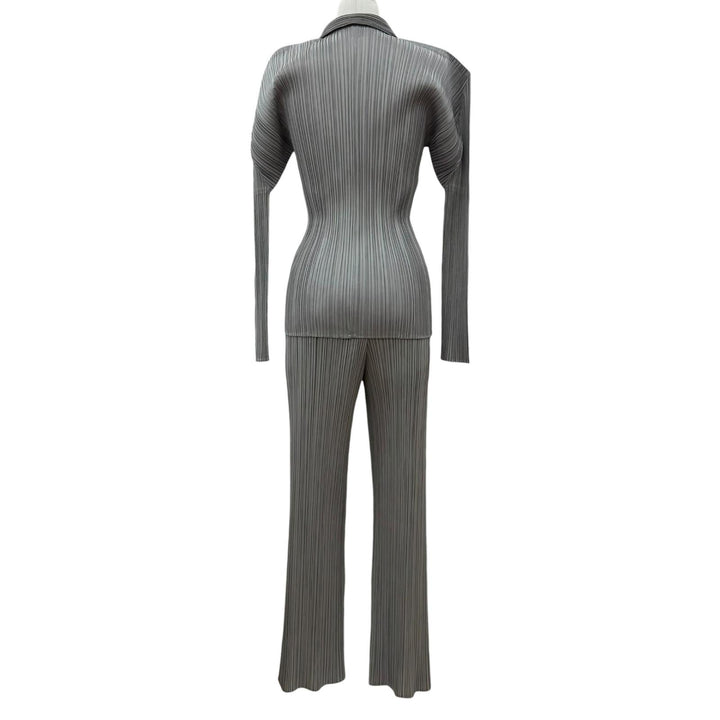 Excellent PLEATS PLEASE two-piece set tops khaki polyester Women PP04-JF643