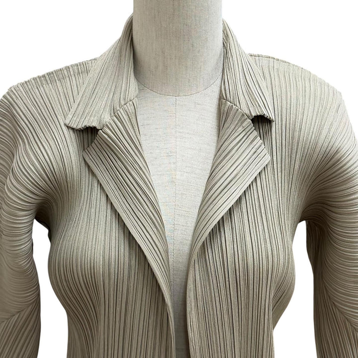 Excellent PLEATS PLEASE two-piece set Beige polyester PP23-JD501 PP14-JG694