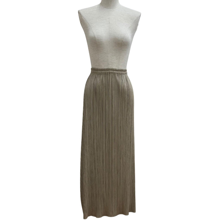 Excellent PLEATS PLEASE two-piece set Beige polyester PP23-JD501 PP14-JG694
