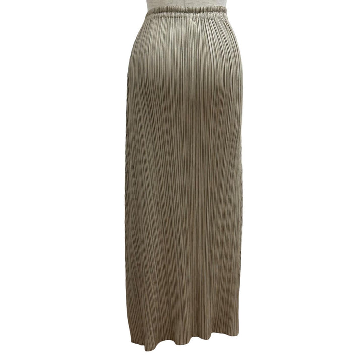 Excellent PLEATS PLEASE two-piece set Beige polyester PP23-JD501 PP14-JG694