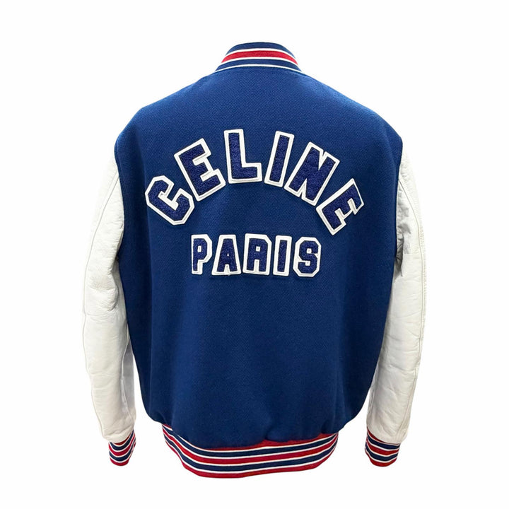 Excellent CELINE Stajan Classic Teddy Jacket Triomphe Leather 36 2W804896C