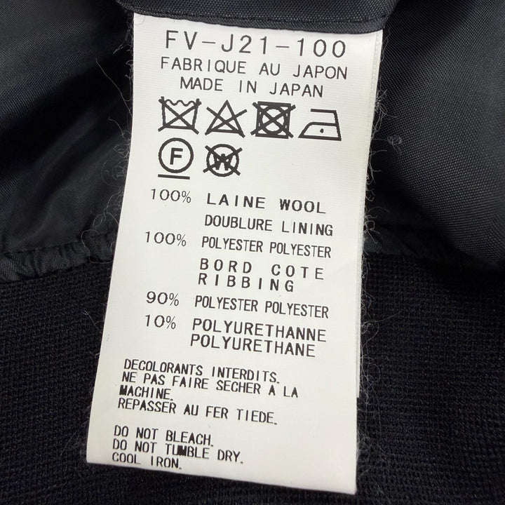 Excellent Yohji Yamamoto Blouson Sequin Logo Design Bomber Jacket 3 FV-J21-100