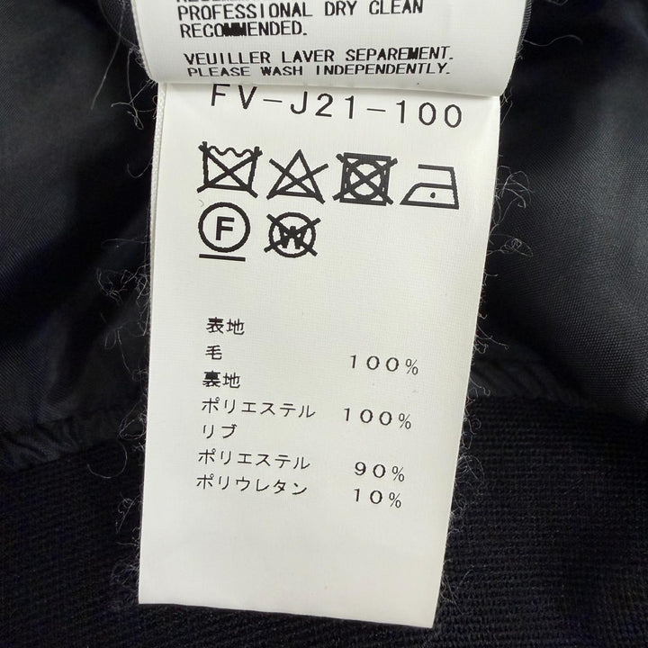 Excellent Yohji Yamamoto Blouson Sequin Logo Design Bomber Jacket 3 FV-J21-100