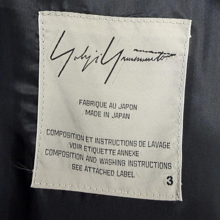 Excellent Yohji Yamamoto Blouson Sequin Logo Design Bomber Jacket 3 FV-J21-100
