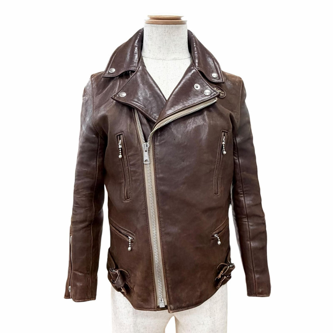 Very Good Lewis Leathers Leather jacket 391 Lightning Tight Fit Sheepskin 36