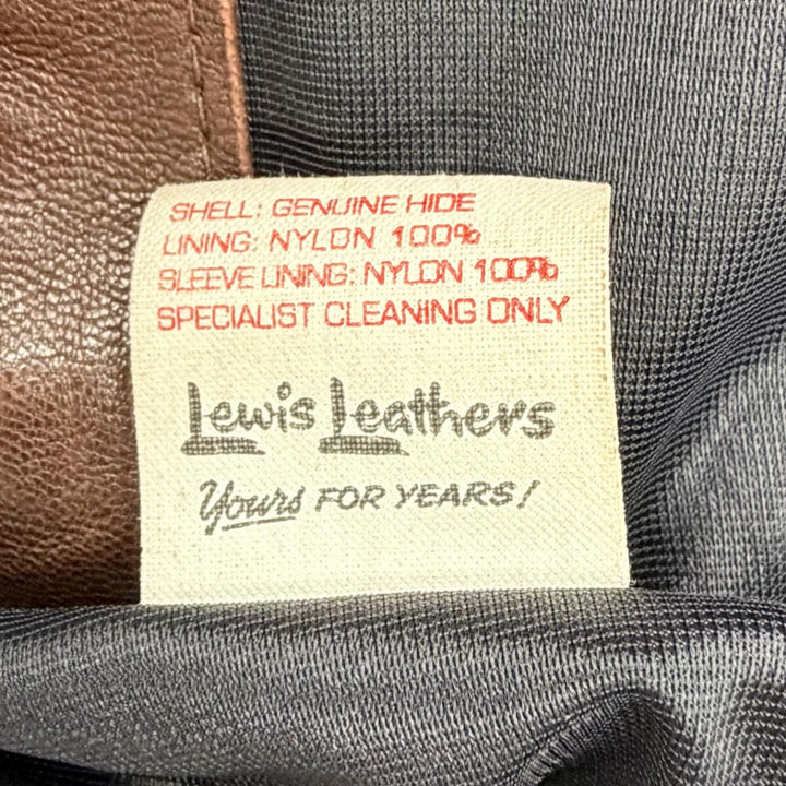 Very Good Lewis Leathers Leather jacket 391 Lightning Tight Fit Sheepskin 36