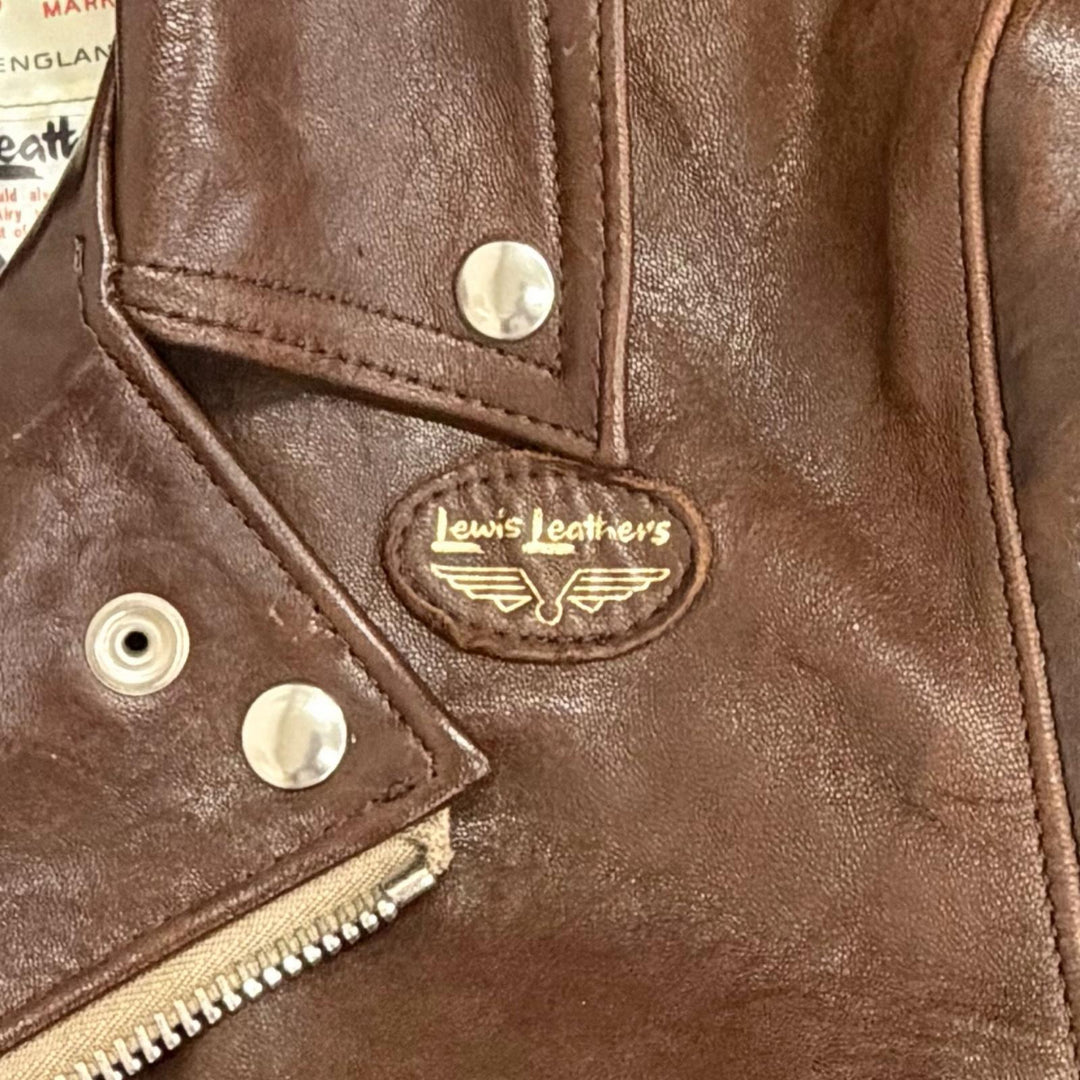 Very Good Lewis Leathers Leather jacket 391 Lightning Tight Fit Sheepskin 36