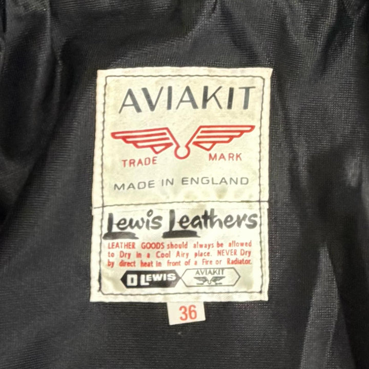 Very Good Lewis Leathers Leather jacket 391 Lightning Tight Fit Sheepskin 36