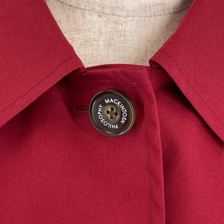 Excellent MACKINTOSH PHILOSOPHY coat with liner Red cotton Women 36 H5A01-610-15