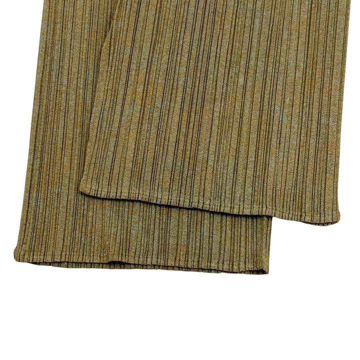 Excellent PLEATS PLEASE two-piece set Khaki polyester PP89-Jk724/PP84-JF743