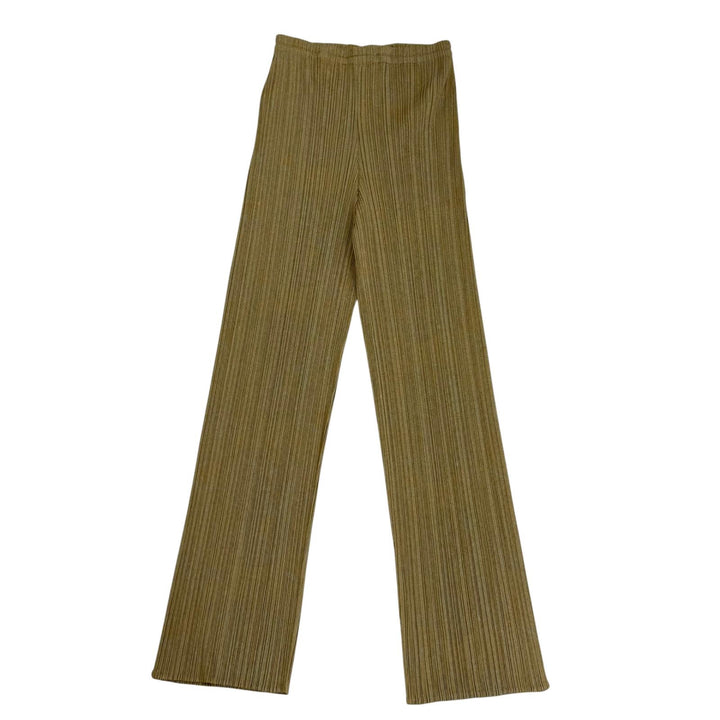 Excellent PLEATS PLEASE two-piece set Khaki polyester PP89-Jk724/PP84-JF743