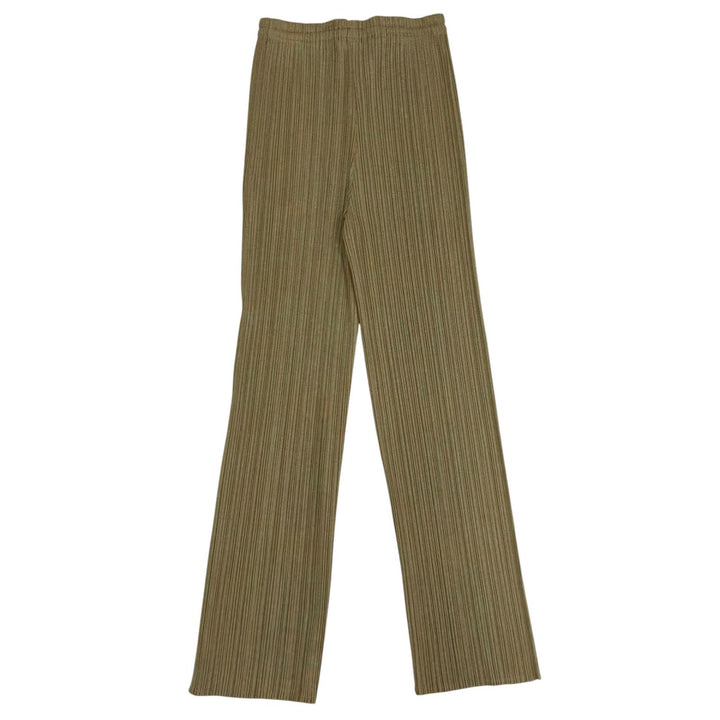 Excellent PLEATS PLEASE two-piece set Khaki polyester PP89-Jk724/PP84-JF743