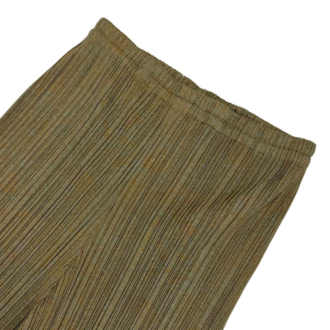 Excellent PLEATS PLEASE two-piece set Khaki polyester PP89-Jk724/PP84-JF743