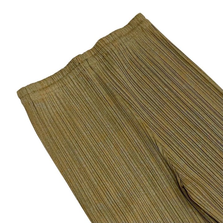 Excellent PLEATS PLEASE two-piece set Khaki polyester PP89-Jk724/PP84-JF743
