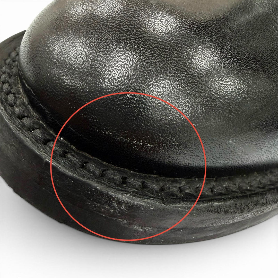 Very Good Tricker's short boots Engineer motorcycle boots black leather L7220