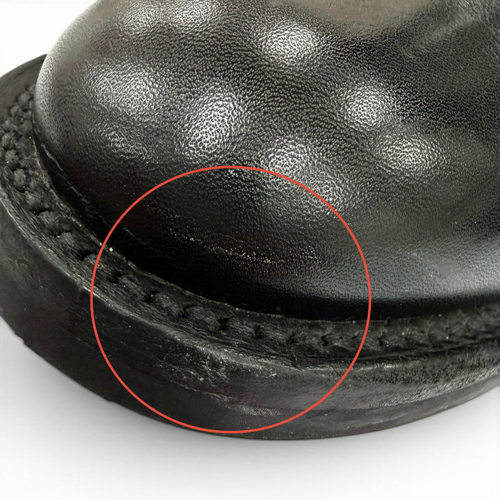 Very Good Tricker's short boots Engineer motorcycle boots black leather L7220