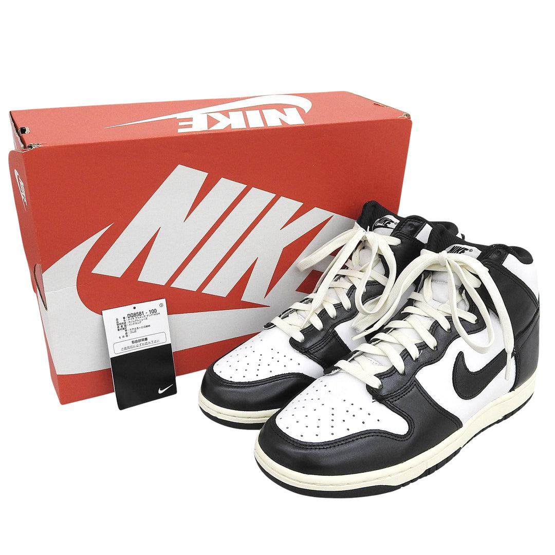 Pristine NIKE High cut sneakers WOMEN'S DUNK HIGH Dunk leather 28cm DQ8581-100