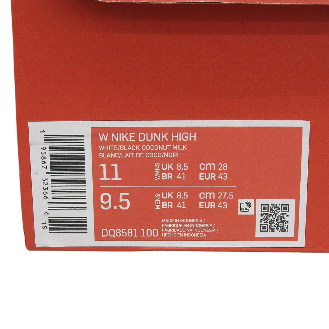 Pristine NIKE High cut sneakers WOMEN'S DUNK HIGH Dunk leather 28cm DQ8581-100