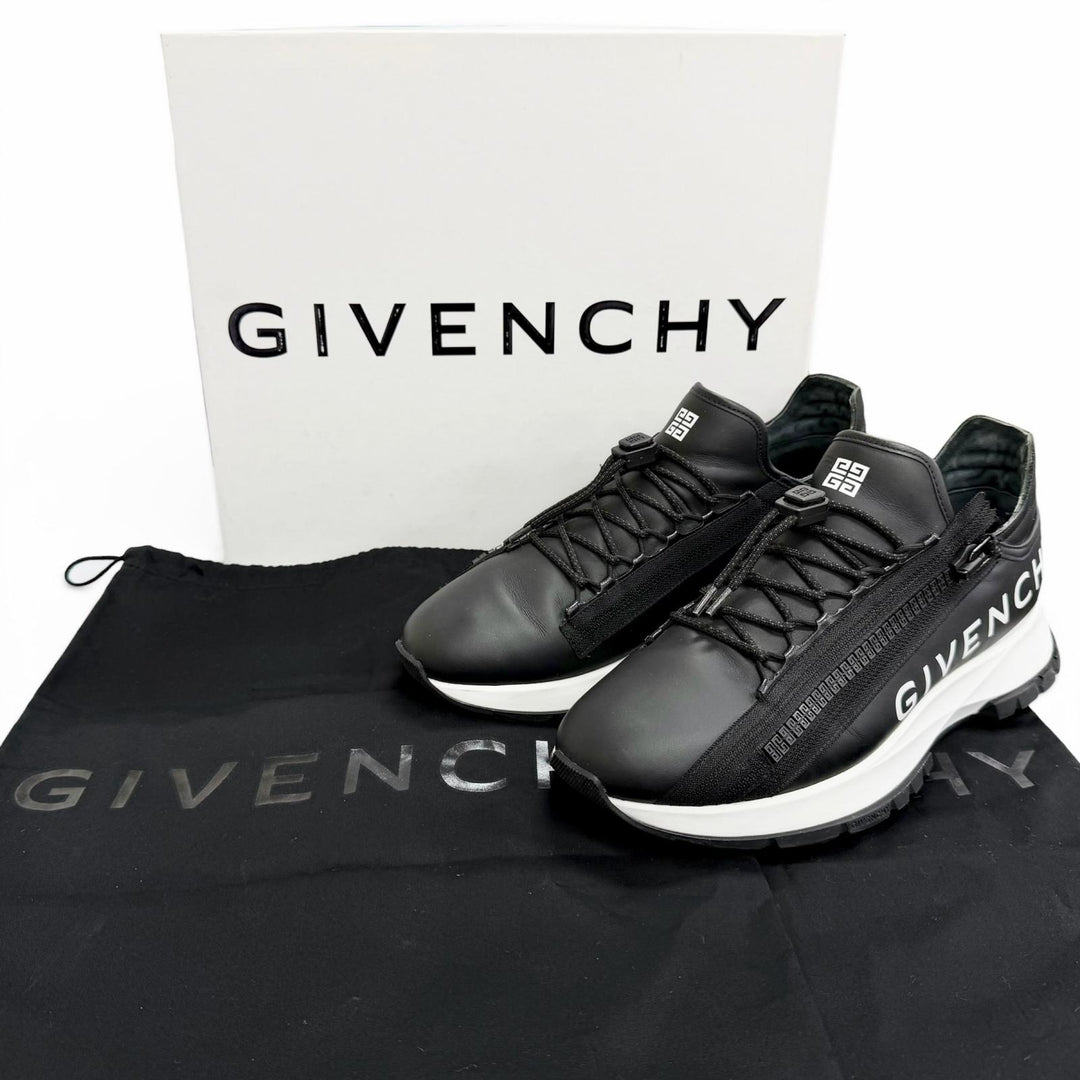 Discounted Great GIVENCHY sneakers SPECTRE RUNNER Logo Zipline 4G black 42 BH009BH1LL